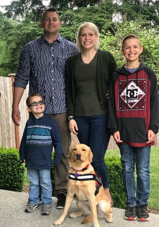 Scout “She (Scout), couldn’t fulfill her role as a service animal and I really needed her support. When we received this grant we were able to get her diagnosed and properly medicated” -Cait, Scout’s Mother